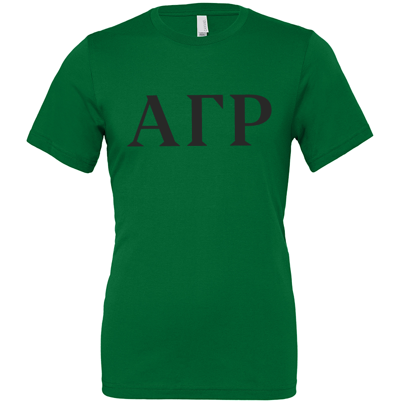 Alpha Gamma Rho Lettered Short Sleeve T-Shirts