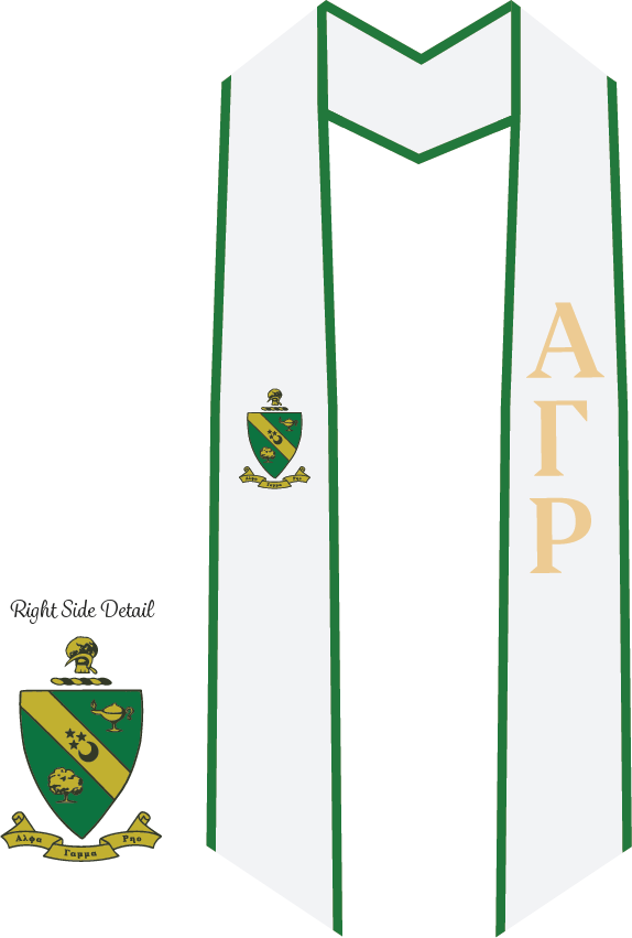 Alpha Gamma Rho Graduation Stoles