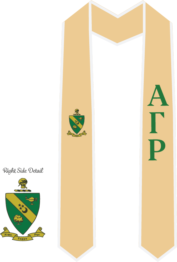 Alpha Gamma Rho Graduation Stoles