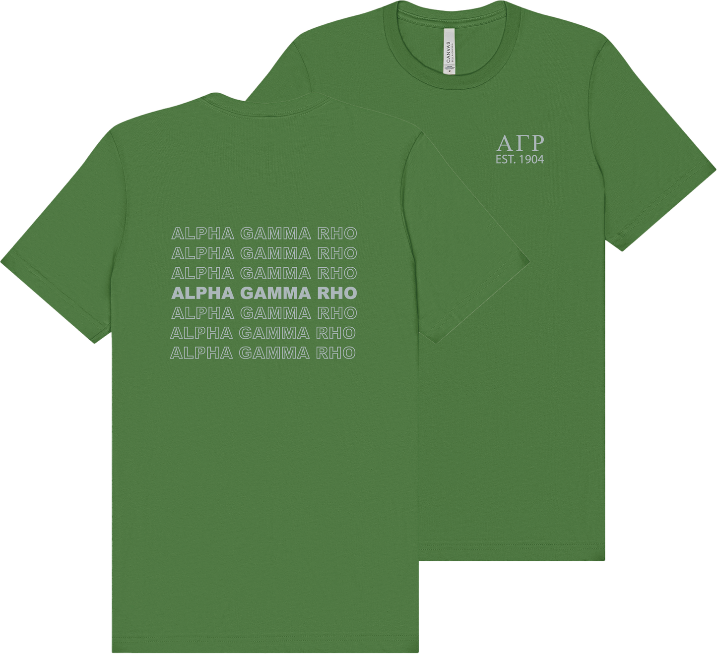 Alpha Gamma Rho Repeating Name Short Sleeve T-Shirts