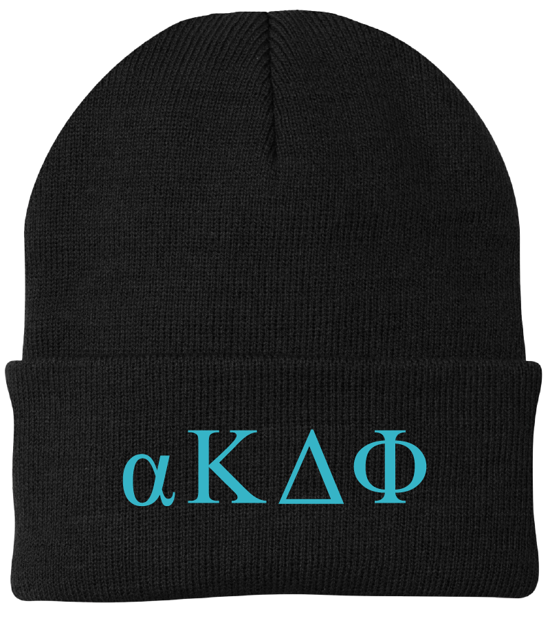 Alpha Kappa Delta Phi Lettered Beanies