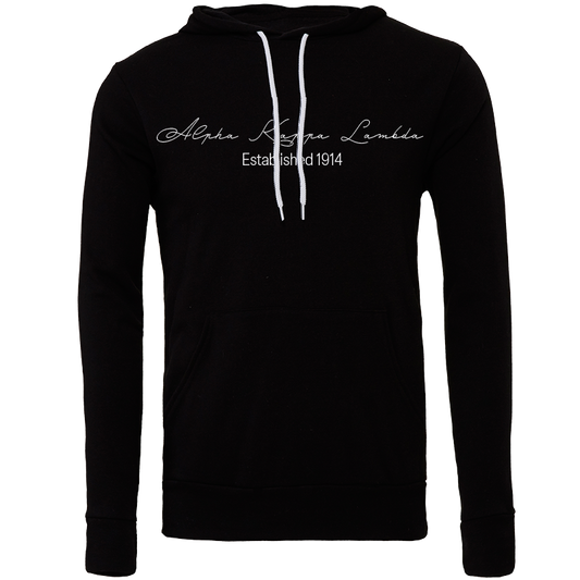Alpha Kappa Lambda Embroidered Scripted Name Hooded Sweatshirts