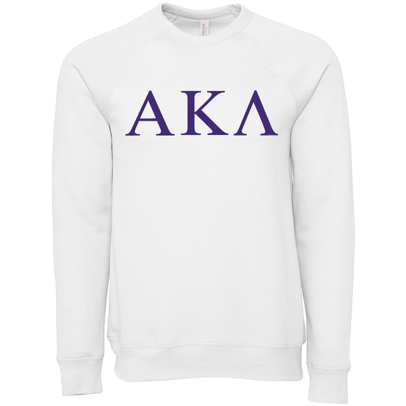 Alpha Kappa Lambda Lettered Crewneck Sweatshirts