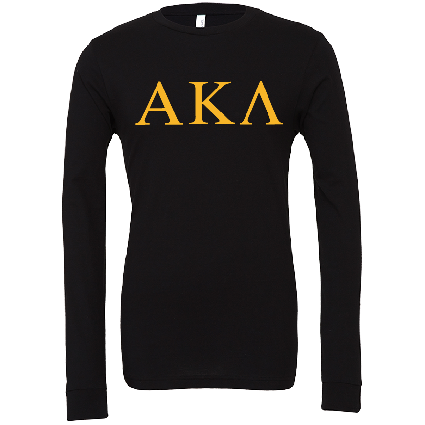 Alpha Kappa Lambda Lettered Long Sleeve T-Shirts