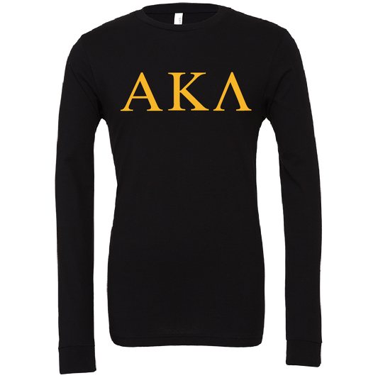 Alpha Kappa Lambda Lettered Long Sleeve T-Shirts