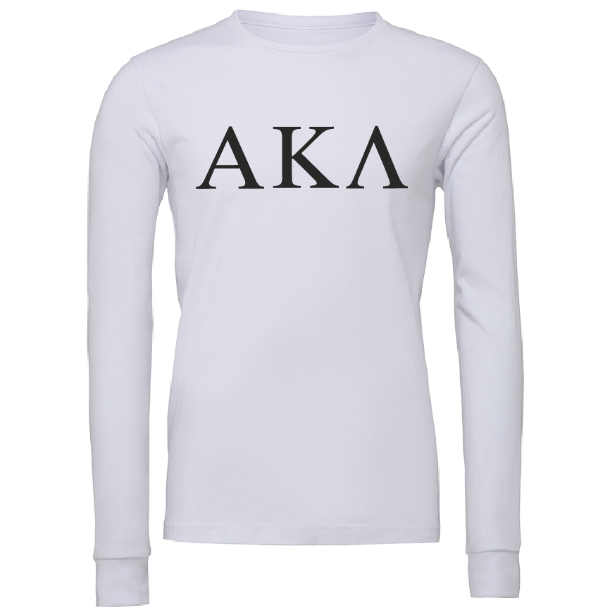Alpha Kappa Lambda Lettered Long Sleeve T-Shirts