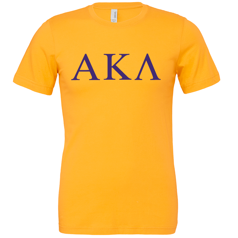 Alpha Kappa Lambda Lettered Short Sleeve T-Shirts