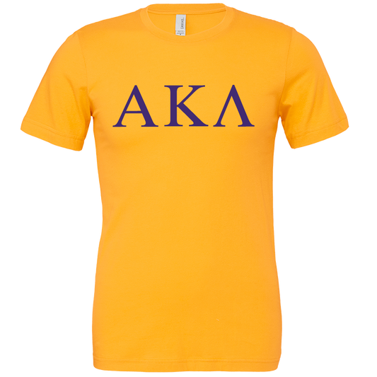 Alpha Kappa Lambda Lettered Short Sleeve T-Shirts