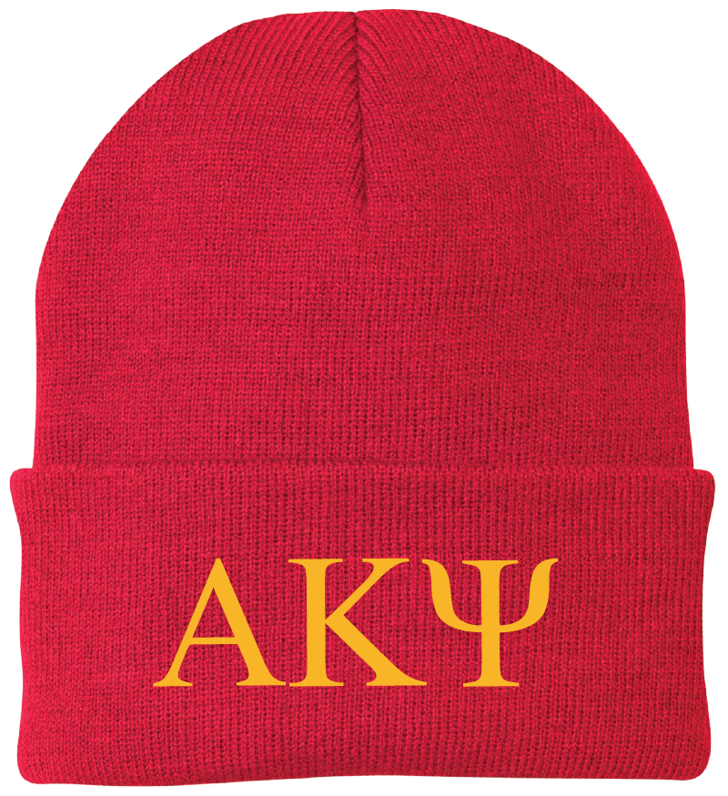 Alpha Kappa Psi Lettered Beanies