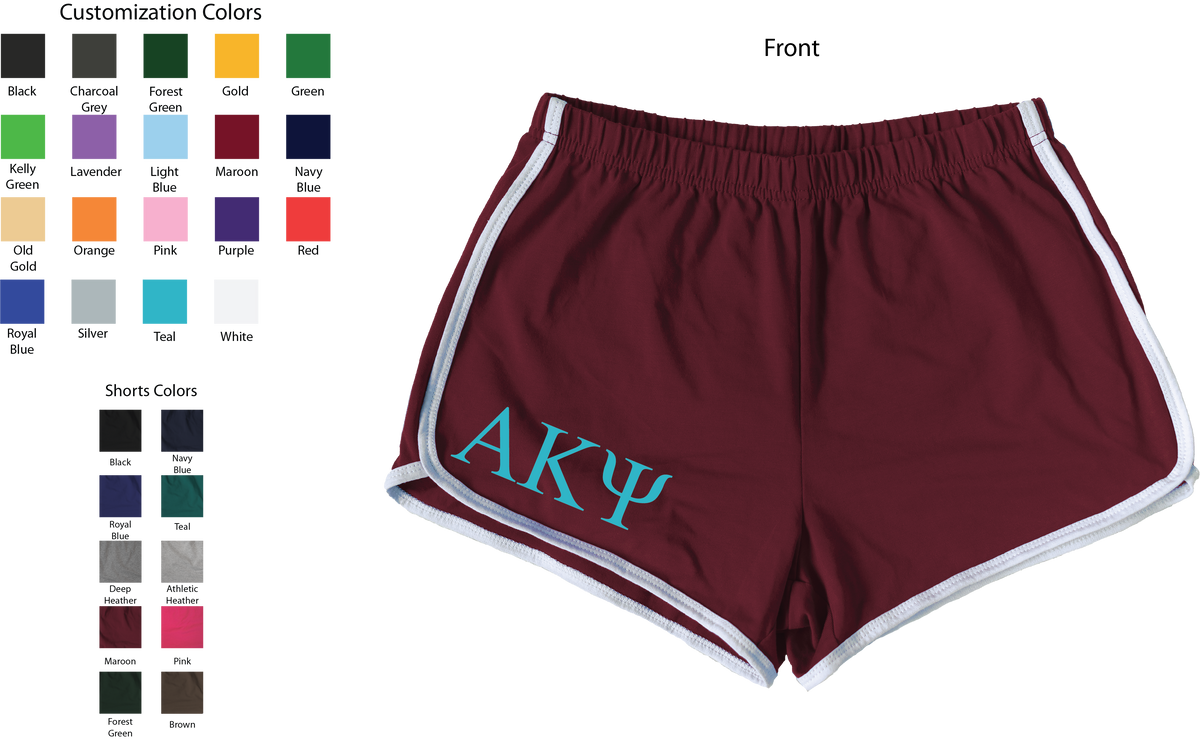 Alpha Kappa Psi Lettered Women's Shorts