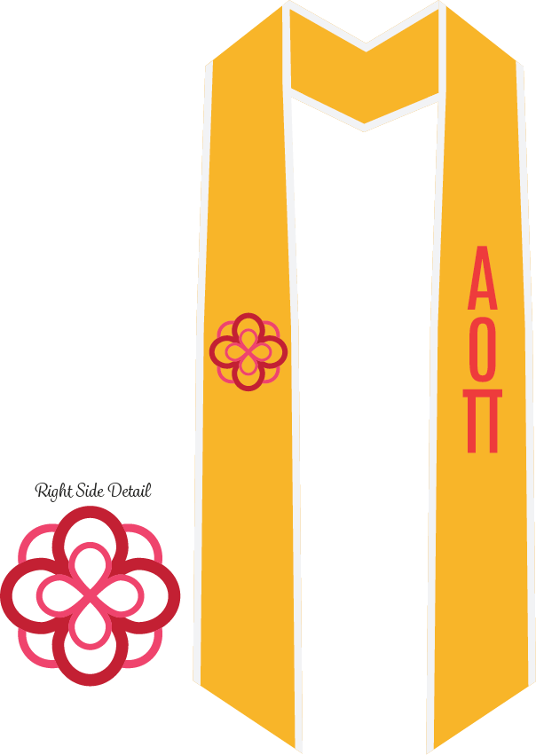 Alpha Omicron Pi Graduation Stoles