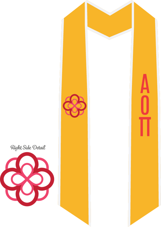 Alpha Omicron Pi Graduation Stoles