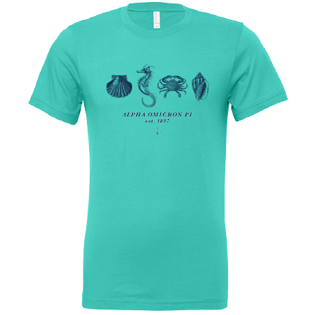 Alpha Omicron Pi Nautical Graphic T-Shirts