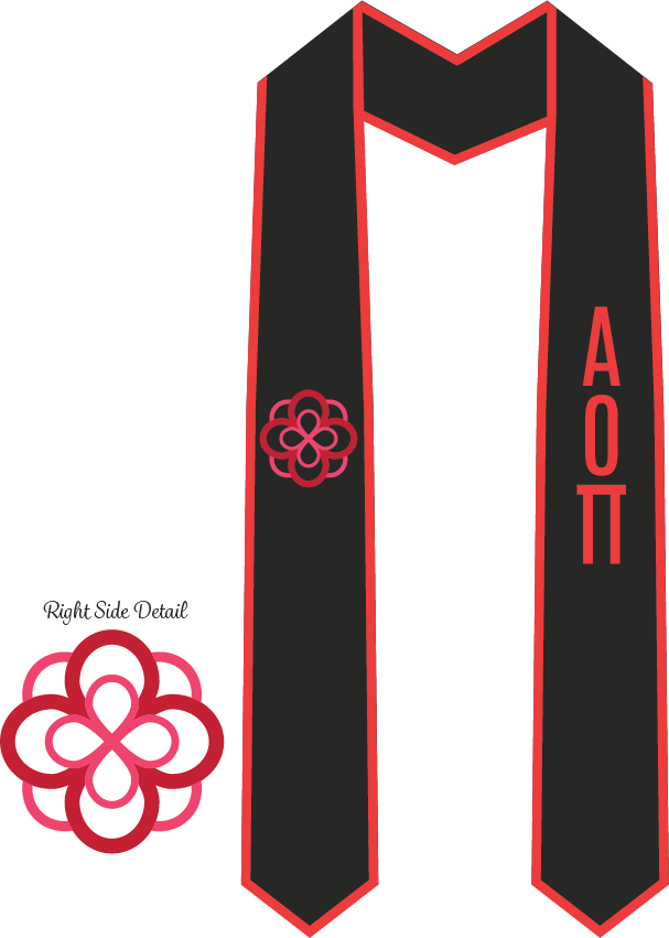 Alpha Omicron Pi Graduation Stoles