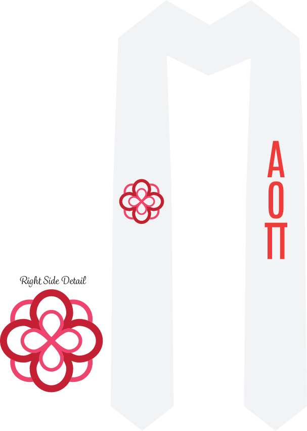 Alpha Omicron Pi Graduation Stoles