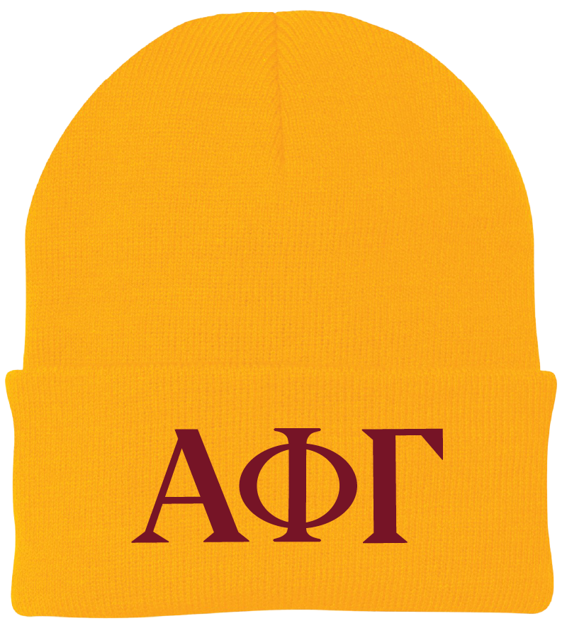 Alpha Phi Gamma Lettered Beanies