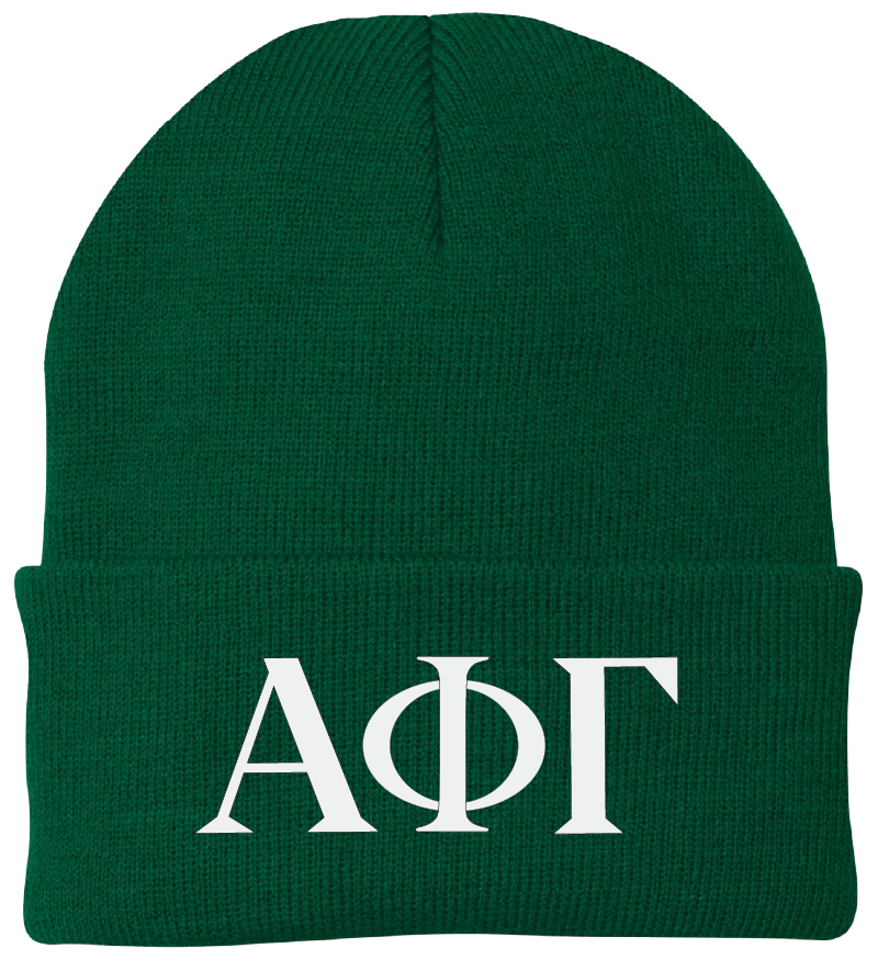 Alpha Phi Gamma Lettered Beanies