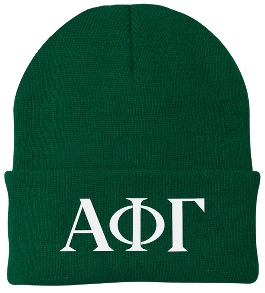 Alpha Phi Gamma Lettered Beanies
