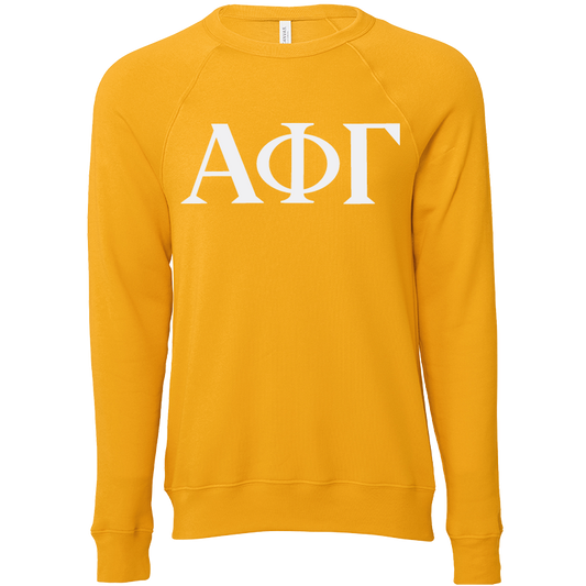 Alpha Phi Gamma Lettered Crewneck Sweatshirts