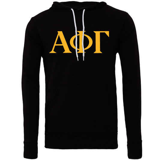 Alpha Phi Gamma Lettered Hooded Sweatshirts