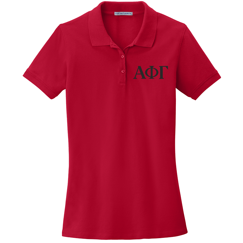 Alpha Phi Gamma Ladies' Embroidered Polo Shirt