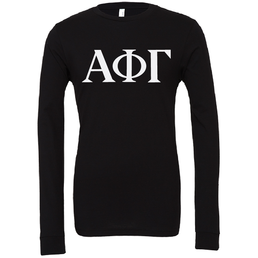 Alpha Phi Gamma Lettered Long Sleeve T-Shirts