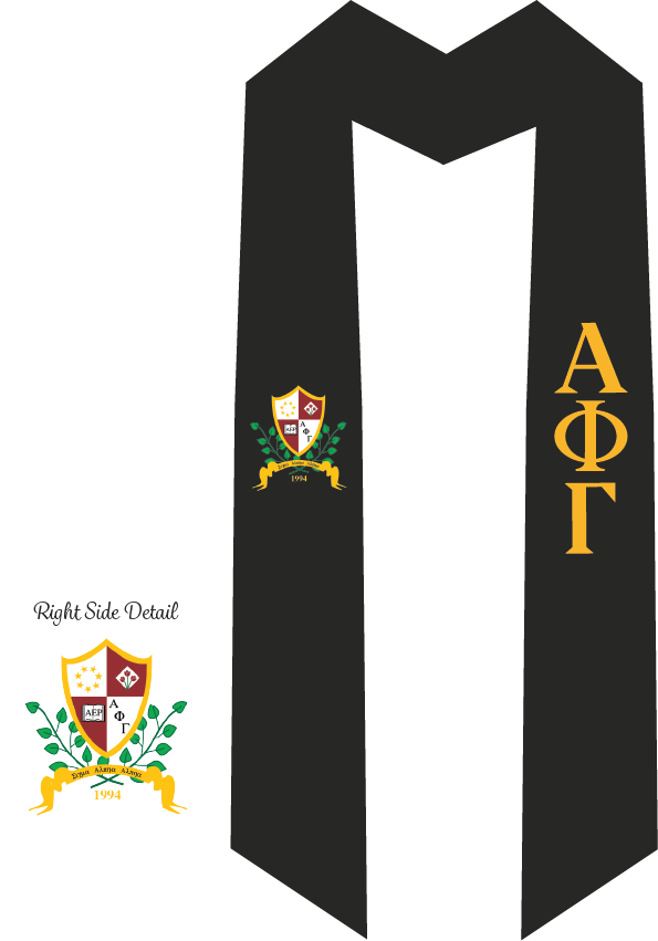 Alpha Phi Gamma Graduation Stoles
