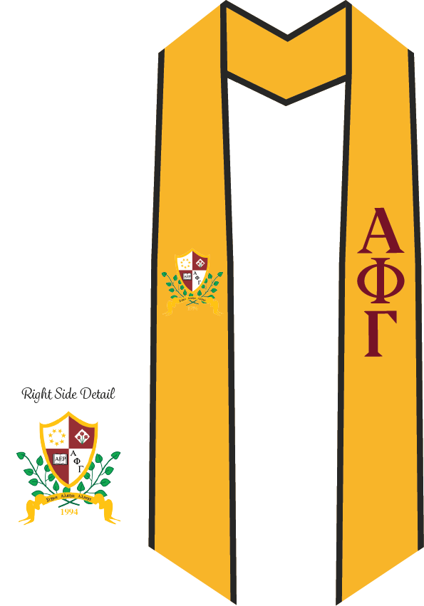 Alpha Phi Gamma Graduation Stoles