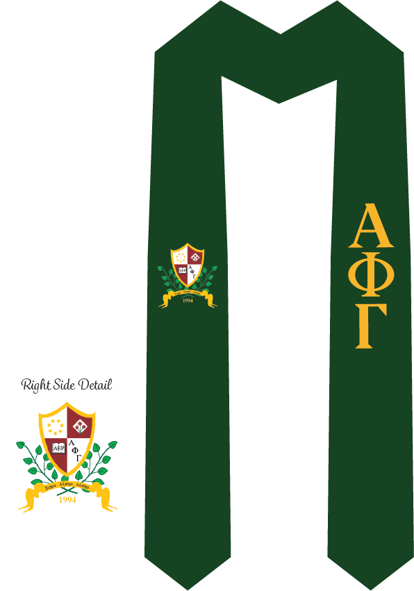 Alpha Phi Gamma Graduation Stoles