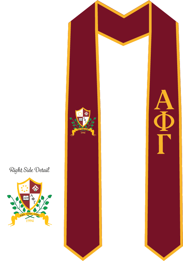 Alpha Phi Gamma Graduation Stoles
