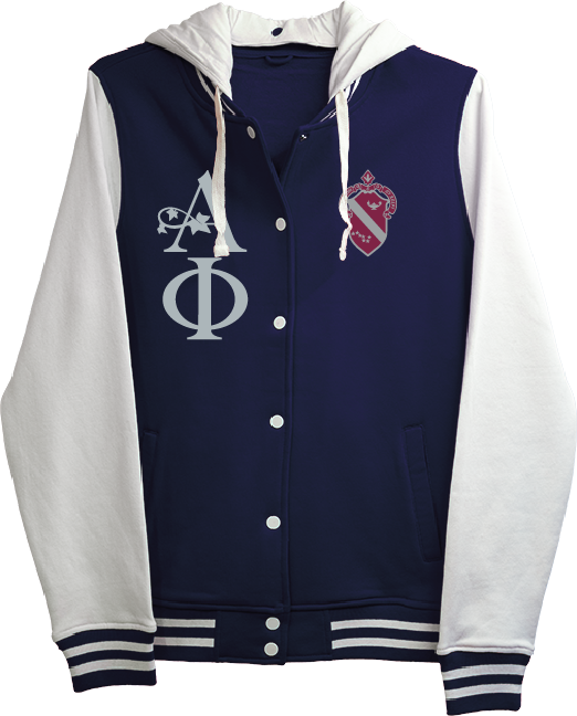 Alpha Phi International Varsity Hooded Sweatshirt