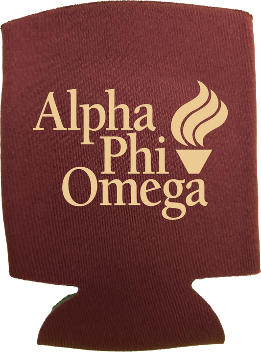 Alpha Phi Omega Can Coozies