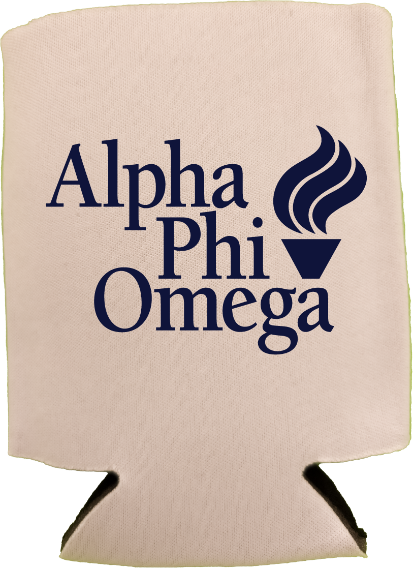 Alpha Phi Omega Can Coozies