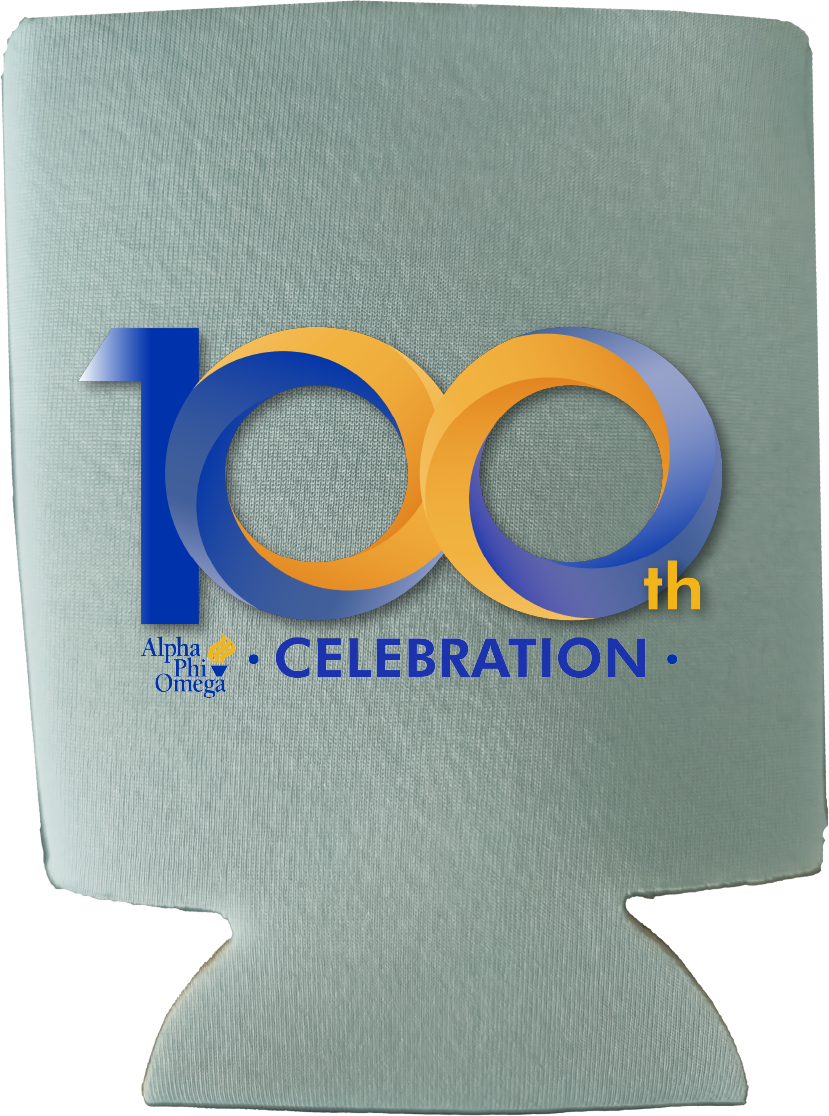 Alpha Phi Omega Centennial Can Coozies