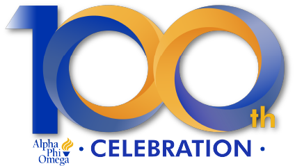 Alpha Phi Omega Centennial Permanent Stickers