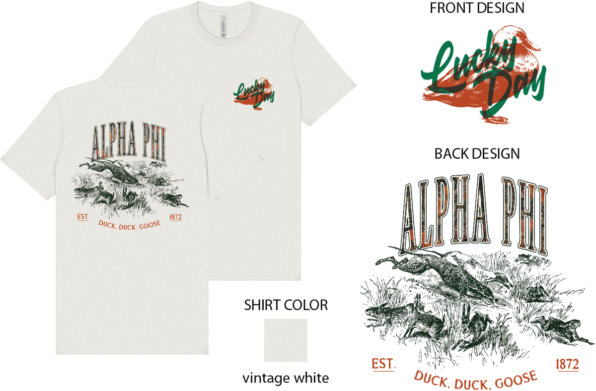 Alpha Phi Open Season Graphic Tee