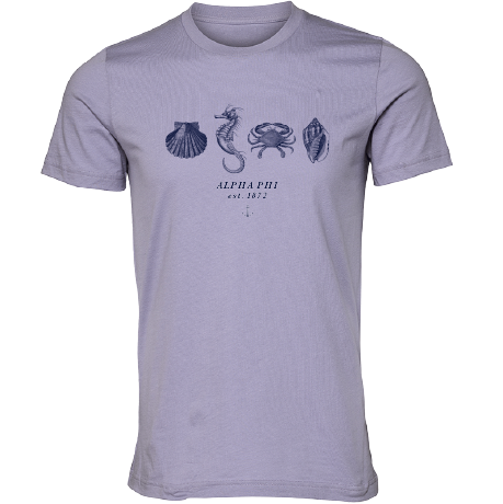 Alpha Phi Nautical Graphic T-Shirts