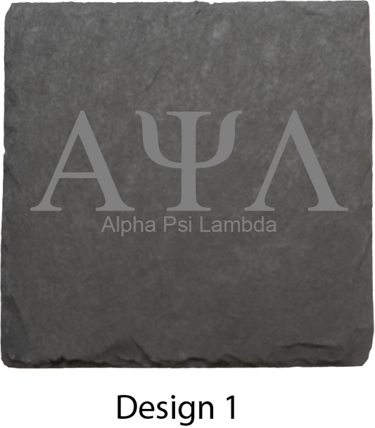 Alpha Psi Lambda Stone Coasters - 4-Pack