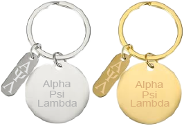Alpha Psi Lambda Name and Letters Keychains