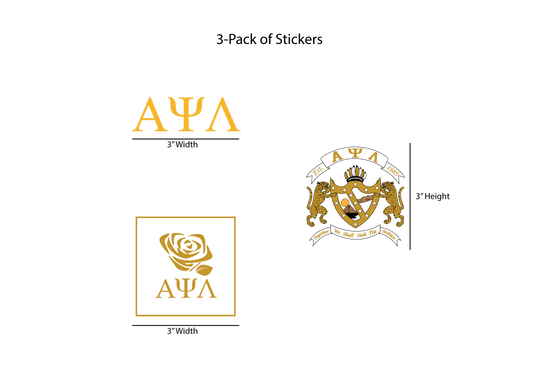Alpha Psi Lambda Permanent Stickers