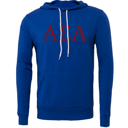 Alpha Sigma Alpha Lettered Hooded Sweatshirts