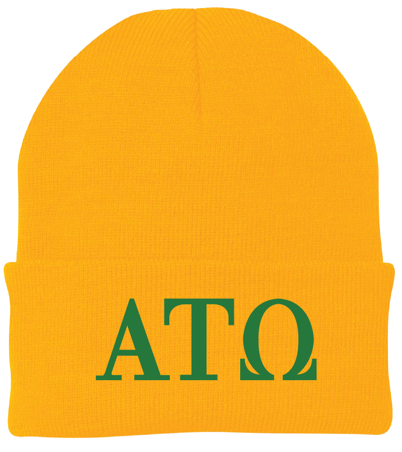 Alpha Tau Omega Lettered Beanies