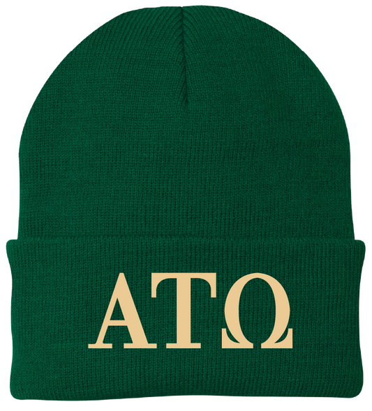 Alpha Tau Omega Lettered Beanies