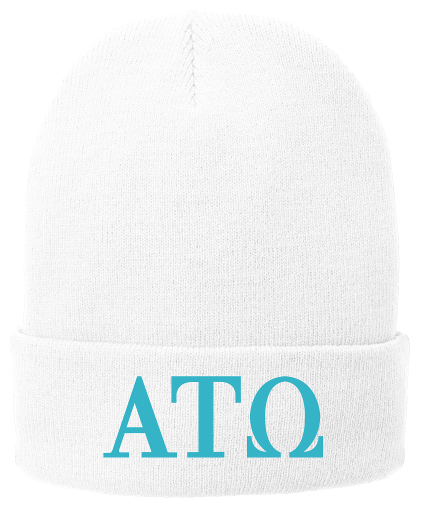 Alpha Tau Omega Lettered Beanies