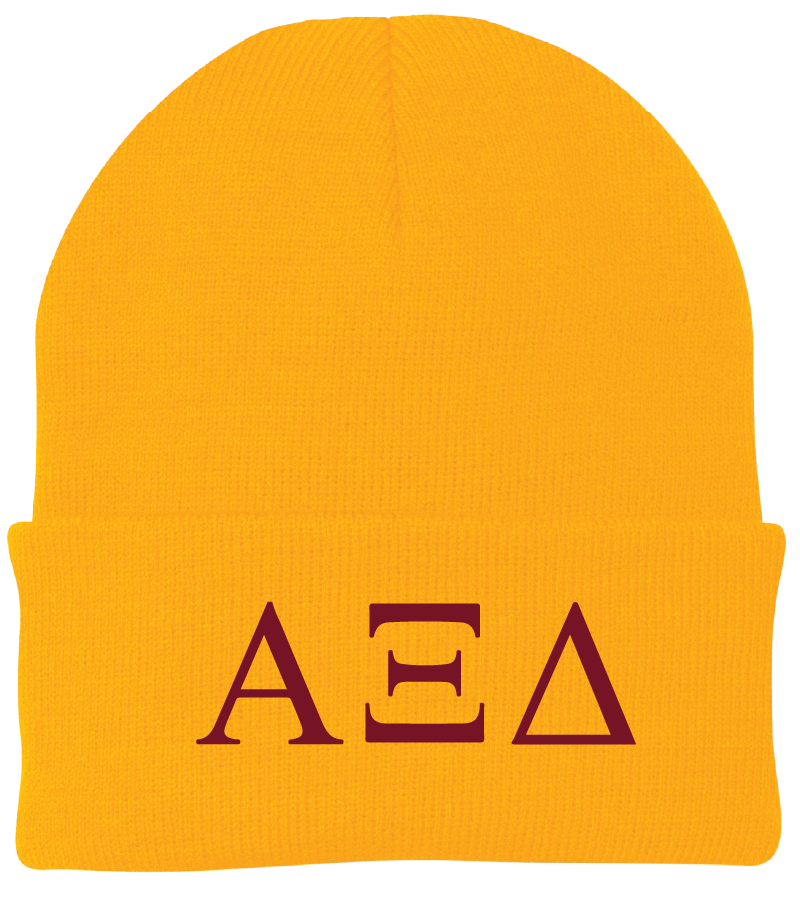 Alpha Xi Delta Lettered Beanies