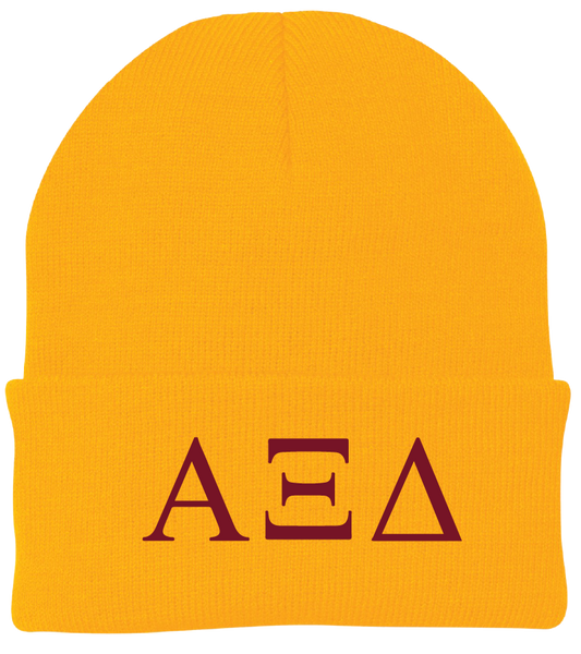 Alpha Xi Delta Lettered Beanies