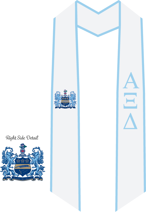 Alpha Xi Delta Graduation Stoles