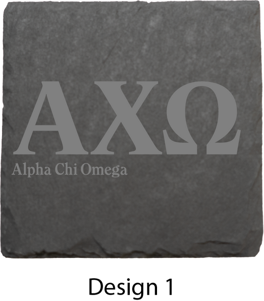 Alpha Chi Omega Stone Coasters - 4-Pack
