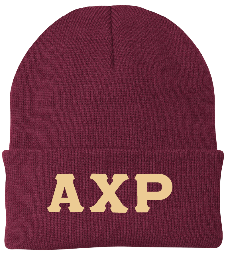 Alpha Chi Rho Lettered Beanies