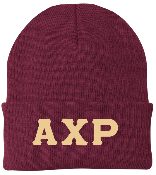 Alpha Chi Rho Lettered Beanies